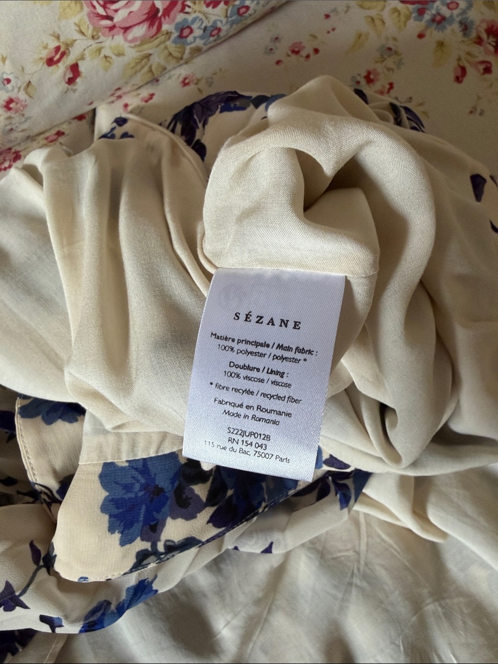 Pleated Sezane Floral Skirt - Picture 4 of 4